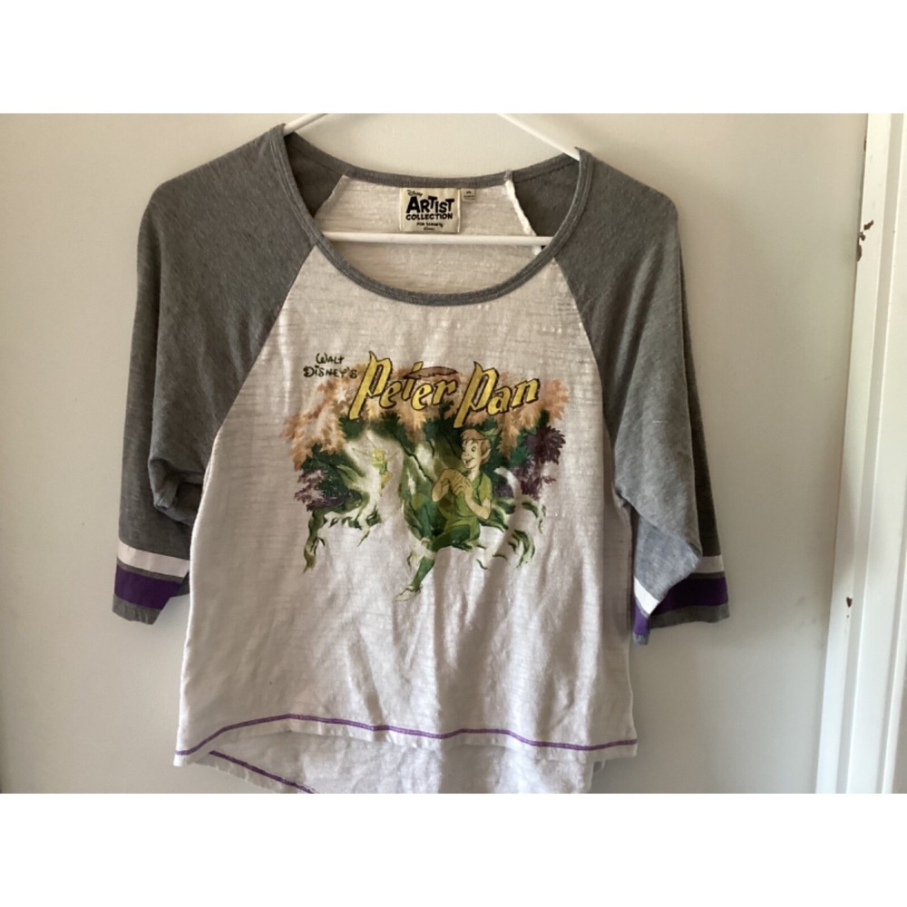 Disney Artist Collection Peter Pan‎ Womens XS Shirt Vintage look